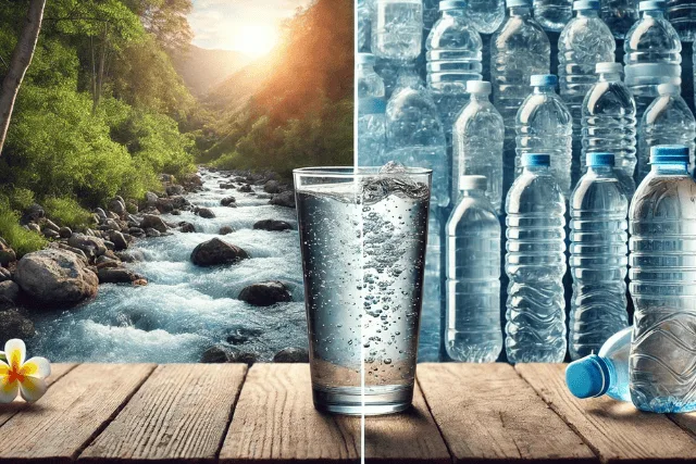 El Agua Embotellada vs El Agua Natural